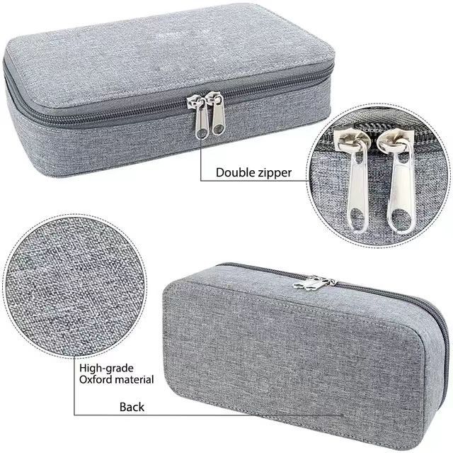 (Wholesale), capacious pencil case, school stationery with zipper, storage bag, polyester 5