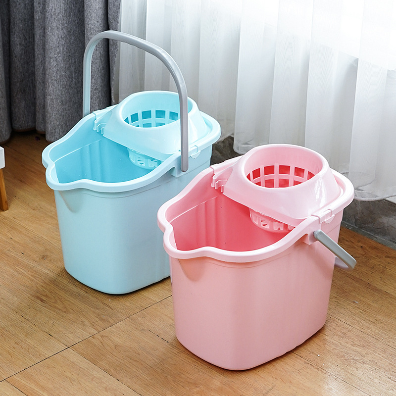 Mop Bucket Household Thickened Mop Bucket Mop Bucket Bucket Large Capacity Dormitory Cleaning Squeezing Bucket Wheel Wholesale