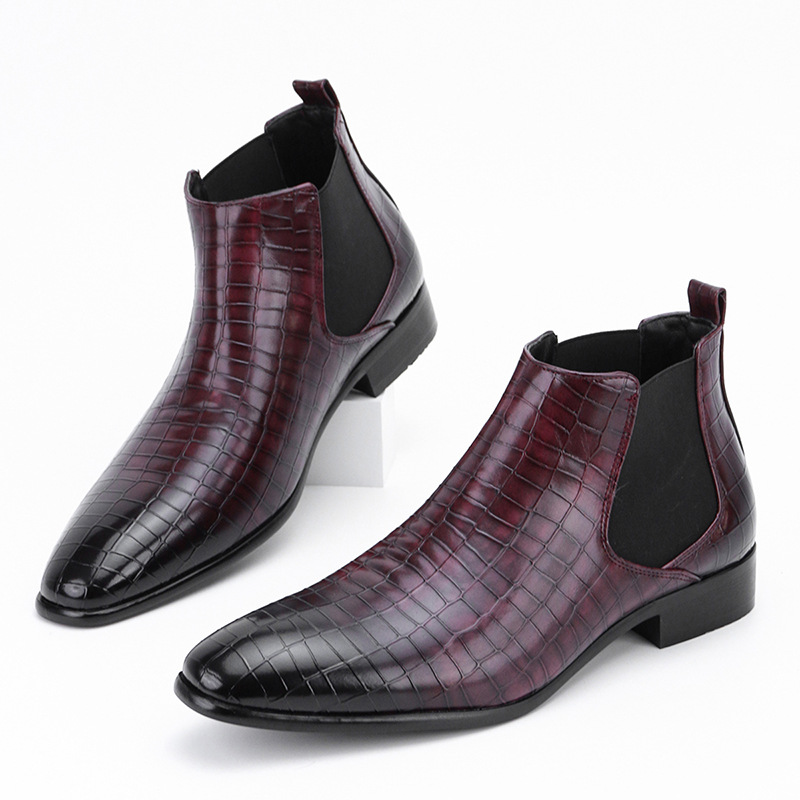 Stivali da uomo Scarpe da uomo con testa quadrata piccola tutti gli stivaletti da uomo alla moda_voghion.com