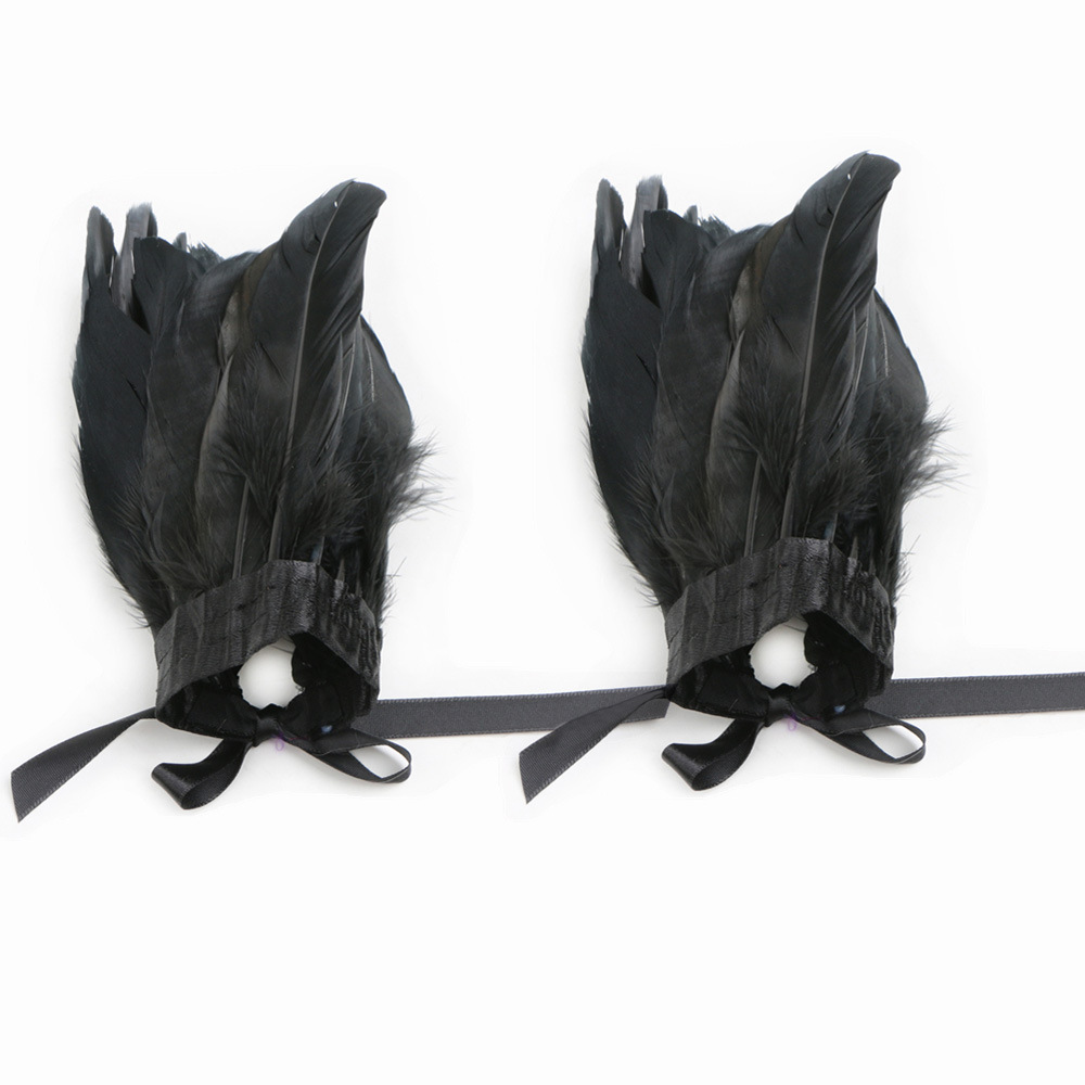 Ropa para niños Vestido de bruja maléfica Capa de plumas Disfraz de Halloween para niños Vestido de malla negro para niña gótica_voghion.com