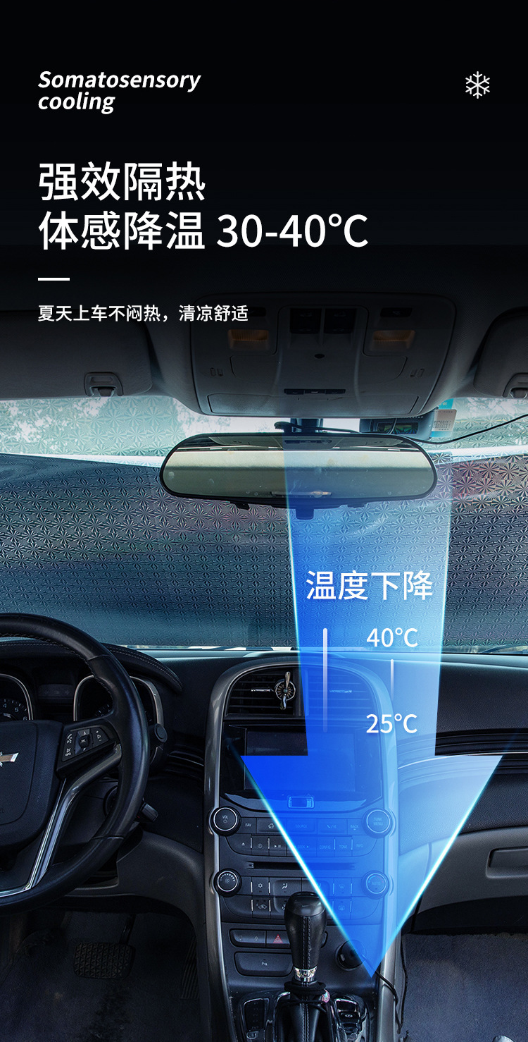 Summer Sun Protection Curtain, Car Sunshade, Automatic Rolling Sunshade, Automatic Retractable Sunshade, Car Window Curtain