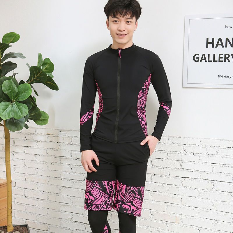 Trajes de buceo, trajes de baño de mujer, cuatro piezas de vestido con sombrero, pantalones de mangas largas parejas, trajes de snorkeling de medusas, comercio exterior