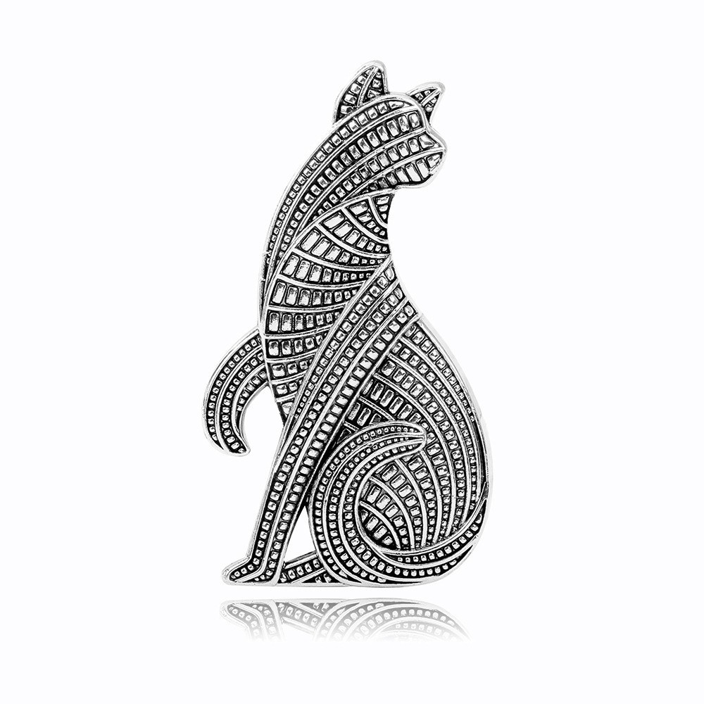 broche médiévale animal tigre broche chat rétro ancienne personnalité nouvelle niche accessoires broche_voghion.com