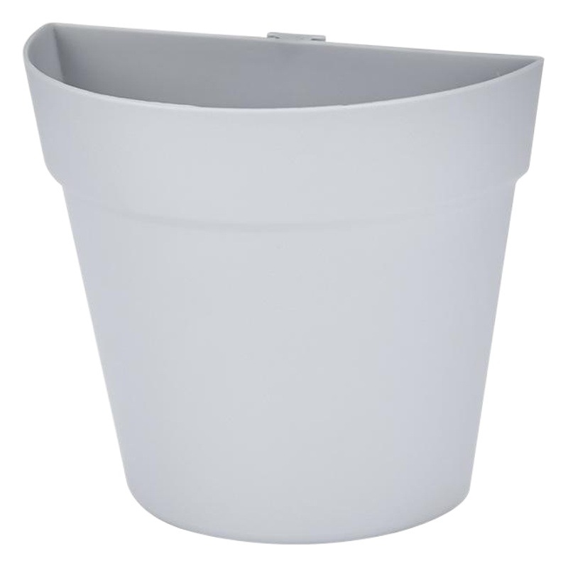 Montado en la pared de plástico maceta flor creativa pared balcón interior bonsai semicírculo pequeña maceta hidropónica maceta