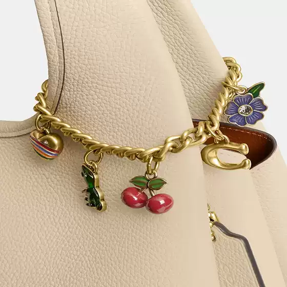 Hot Cross-Border Bag Charm Cherry Strawberry Bag Chain Women's Bag Accessory Cherry Dinosaur Crossbody Bag Keychain