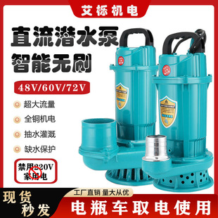 Brushless Intelligent Dc Submersible Pump 48V60V72V Universal Large Flow Electric Battery Car Water Pump Water Pump
