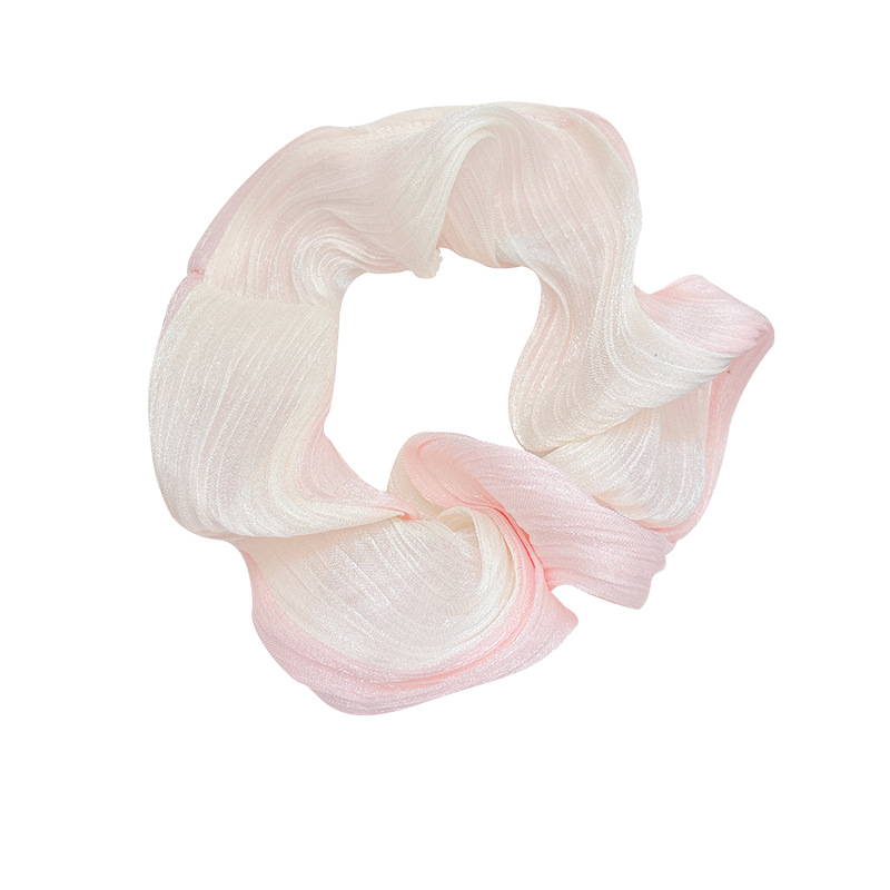 Hilo de malla degradada streamer, lazo para el cabello de intestino grueso, ambiente suave para mujeres, alta calidad, corbata de alto valor, cuerda para el cabello, gomas elásticas, accesorios para el cabello, verano