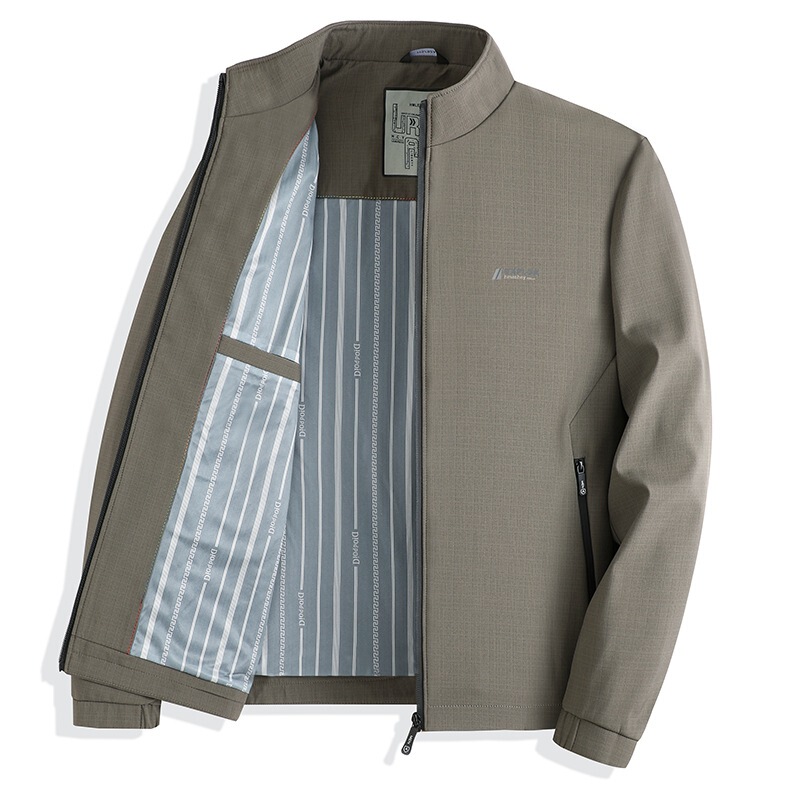 Middle-Aged Men's Jacket, Dad-Style Business Commuter Jacket, Veteran Style, Large Size, Loose Fit, Structured, Lightweight Spring Coat Middle-Aged Men's Jacket, Dad-Style Business Commuter Jacket, Veteran Style, Large Size, Loose Fit, Structured, Lightweight Spring Coat