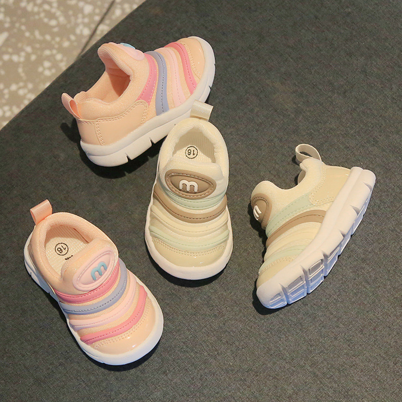 Spring and Autumn 2023 New Baby Shoes Soft Sole Caterpillar Shoes Sneakers for Boys and Girls Anti-slip Shoes Baby Toddler Shoes