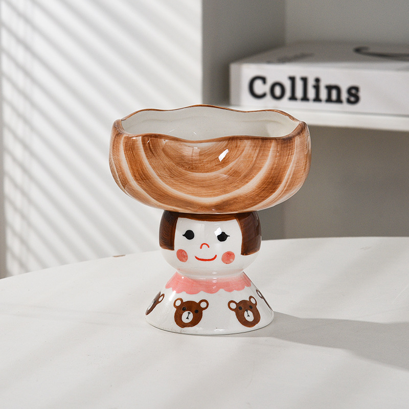 Creative Ceramic Mug Bowl Tray Image 1