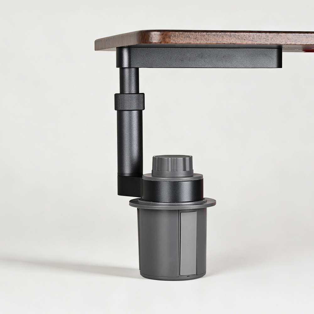Suitable for Tesla Car-Mounted Telescopic Floating Small Table, Computer Table, Dining Tray, Multi-Functional Rotating and Height-Adjustable Small Square Table