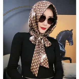 Sun protection headscarf spring and summer new women's multi-purpose fashion cover versatile elegant headscarf cap toe cap hooded scarf