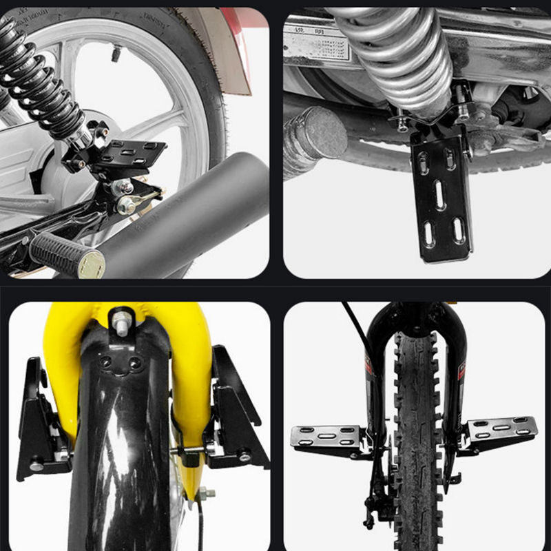 オートバイ自転車電気自動車改造部品汎用型パイプクランプ式復古風ペダル折り畳み可能|undefined