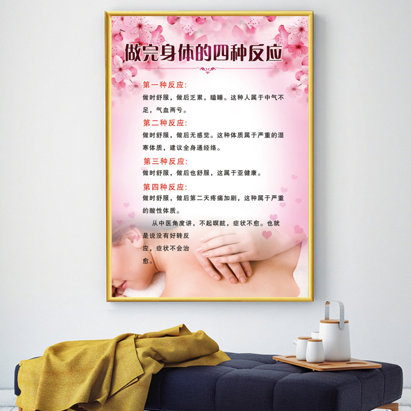 美容院装飾画美体掛け画肩首ポスター顔ケア画像シール美体背景画kt板|undefined