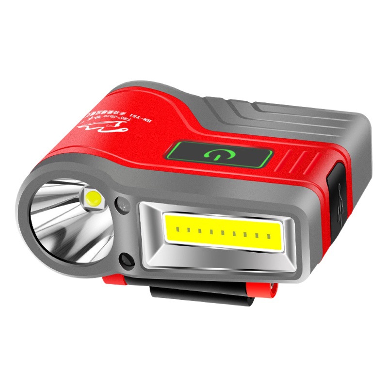 Hana induction headlamp fishing special night fishing cap clip lamp strong light charging super bright large capacity head-mounted bait lamp