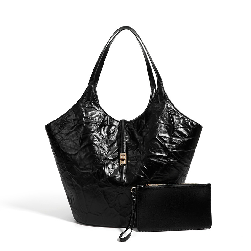 Borsa da giardino in rilievo 2024 Borsa a tracolla portatile di grande capacità da donna con cestino per verdure per pendolari_voghion.com