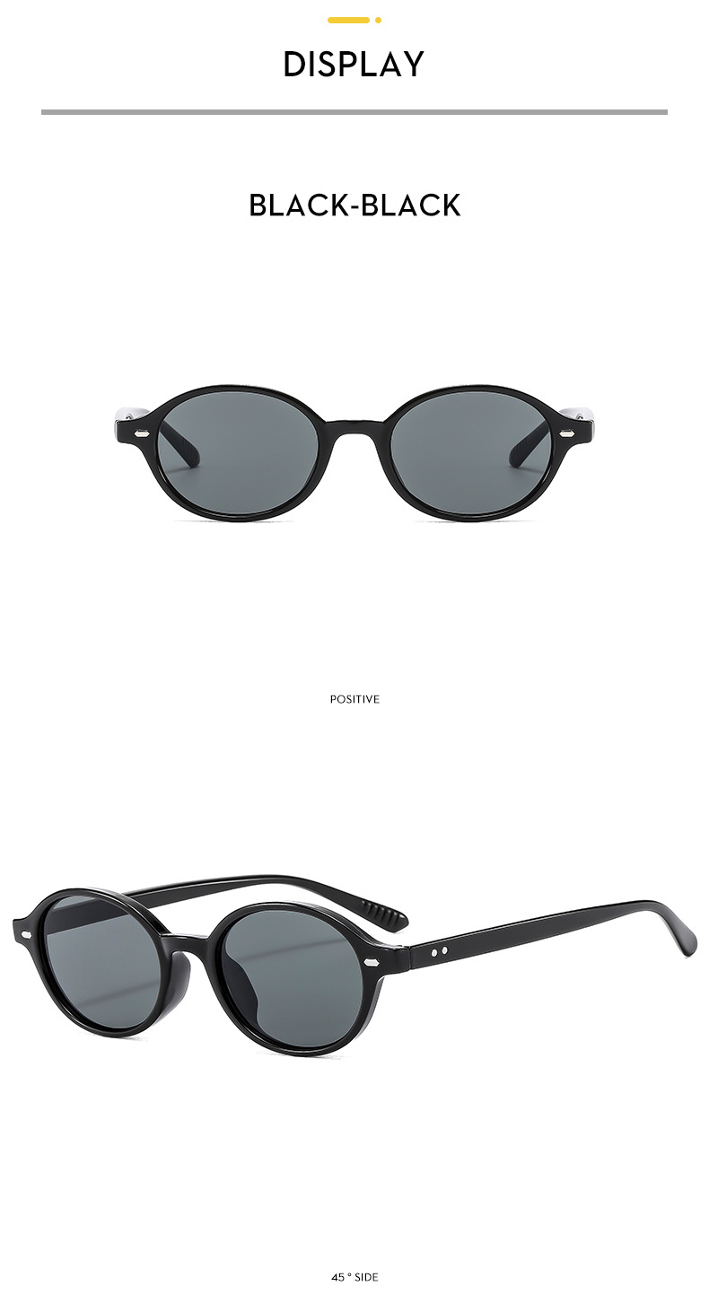 42g Weight Full rim frame Glasses Structure Sunglasses, Glasses Classification PC, UV400 Protection Lens Material Oval Frame Glasses Style Casual Occasion Color Block, Solid Color Pattern All Seasons Season Unisex Gender Vacation, Classic Style Style Vacation Classic Style Color Block Solid Color PC UV400 Protection Oval Frame Full Rim Frame Women's Sunglasses 7