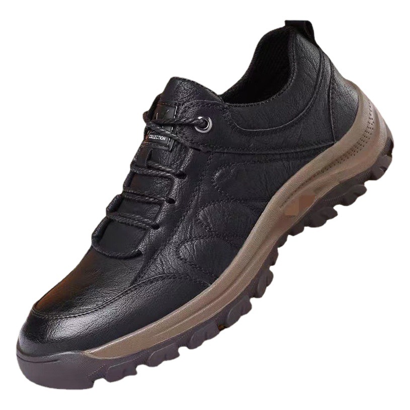 Zapatos de Hombre de Talla Grande para Comercio Exterior Transfronterizo, Estilo Británico Nuevo 2025, Zapatos Casuales para Hombre, Zapatos de Senderismo Antideslizantes para Exteriores, Zapatos de Cuero para Hombre