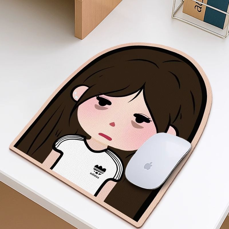 班味打工人鼠标垫表情包硅藻泥防滑速干耐脏电脑桌办公室异形桌垫