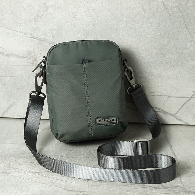Counter Small Square Bag Mobile Phone Bag Men's and Women's Leisure Travel Crossbody Bag Oxford Nylon Waterproof Versatile Bag 2025