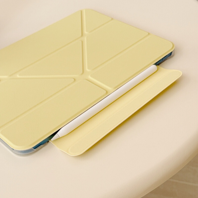 2025适用ipad11代磁吸双面夹保护套Y折air11防摔防弯柠檬黄平板壳|undefined