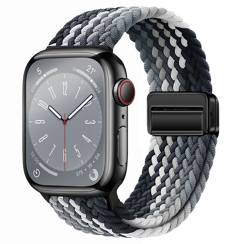 Apple iwatchS9876 時計ストラップ織り磁気バックル時計ストラップ ApplewatchS10 男性と女性の通気性に適しています。|undefined