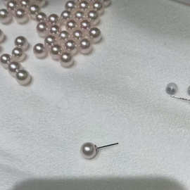 海水珍珠耳钉