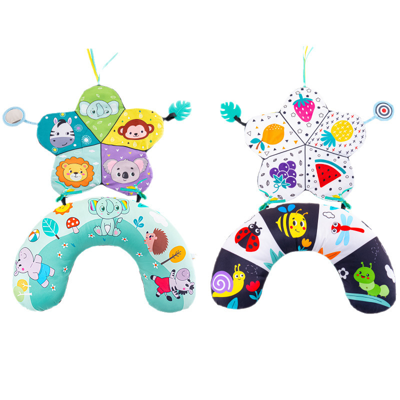 Aipinqi almohada para bebés, almohada en forma de U, almohada de entrenamiento para bebés, almohada de entrenamiento para animales, juguetes de educación temprana