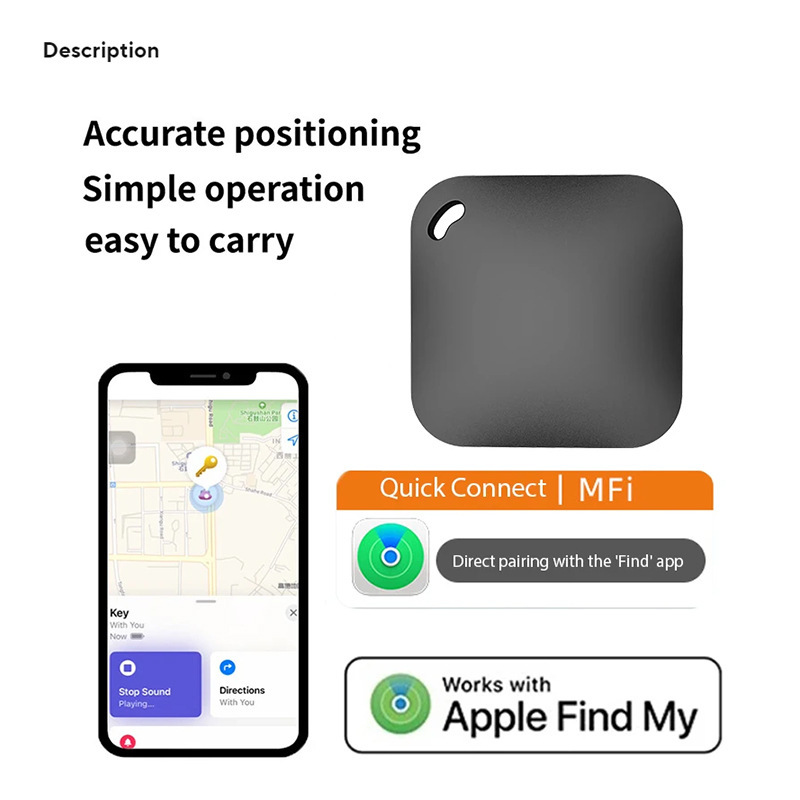 Mini IOS防丢神器蓝牙追踪器智能寻物定位器超长待机AirTag