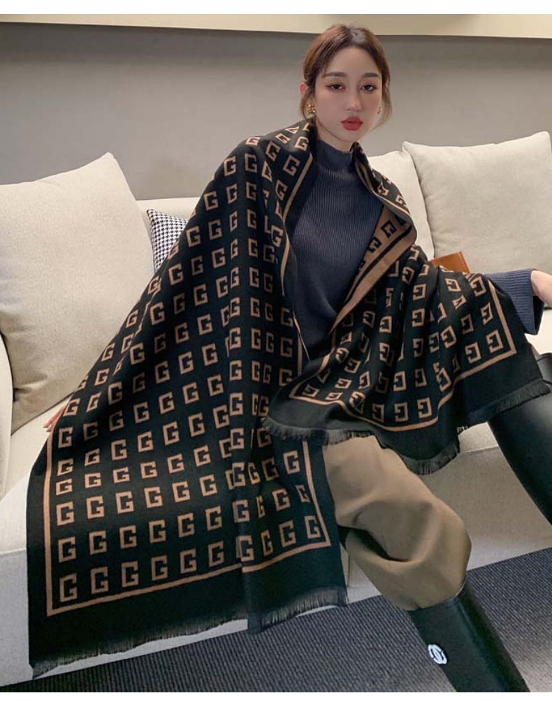 Dámská šála z imitace kašmíru v zimě, šátek na jaro, podzim, léto a do klimatizovaných pokojů. Korejská verze._voghion.com