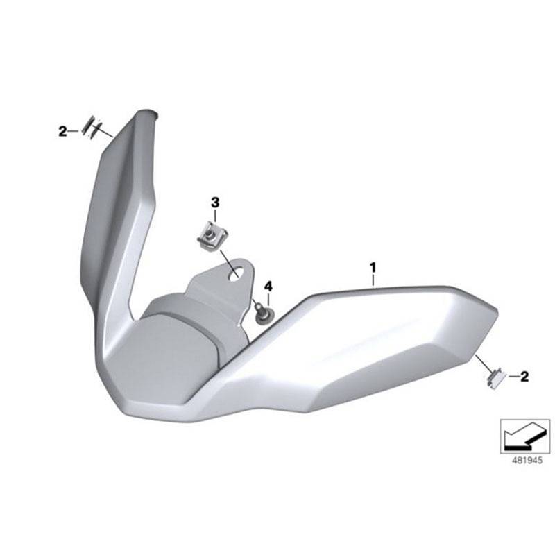 Suitable for Bmw/Bmw R1250Gsr1200Gs Waterbird Modified Extended Beak Front Fender Extension Motorcycle
