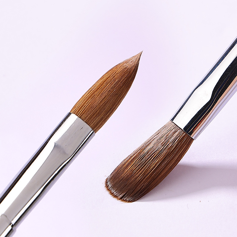 Venta directa de fábrica transfronteriza nuevo pelo de visón uñas arte pluma de cristal Kolinsky100 puro pelo de visón pluma de cristal tallada