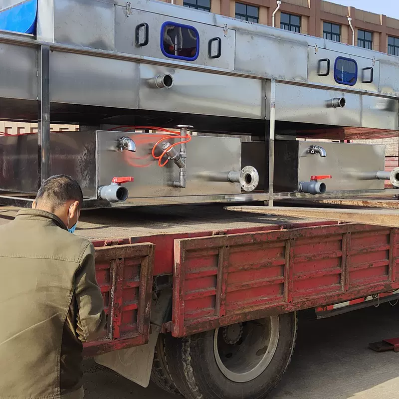 肉制品盘子去油污清洗机 隧道式洗筐机 全自动蔬菜周转筐清洗机