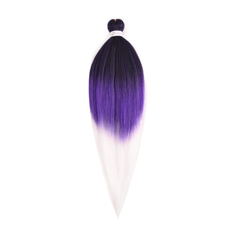 EZ Trenza PVC ignífugo a baja temperatura fibra multicolor flojo gran ganchillo de trenza fábrica de cabello recto un cabello