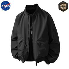 NASA品牌2025年春秋季新款高质量飞行夹克男士休闲痞帅棒球服外套