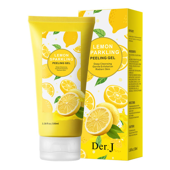 Cross-border Der.j lemon bubble peeling gel gentle peeling body available for foreign trade wholesale in English