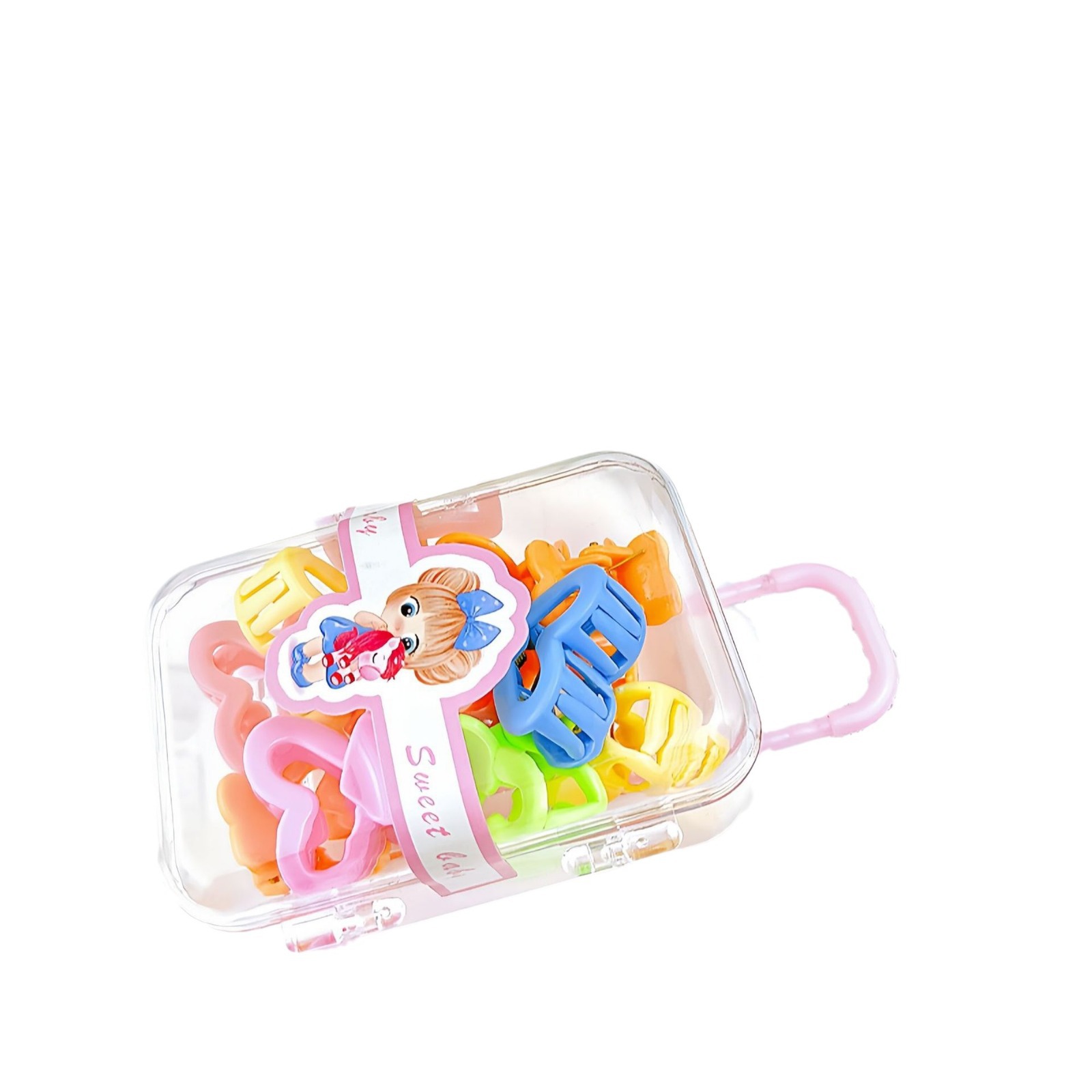 Clip de agarre para niños mini caja de barra de tracción pequeña clip de agarre de color caramelo niñas brocas de cabello lindas bucanas arco de cabello