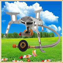 户外野营炉头炉具103分体式气炉扁气罐高山炉子简易电子打火炉头