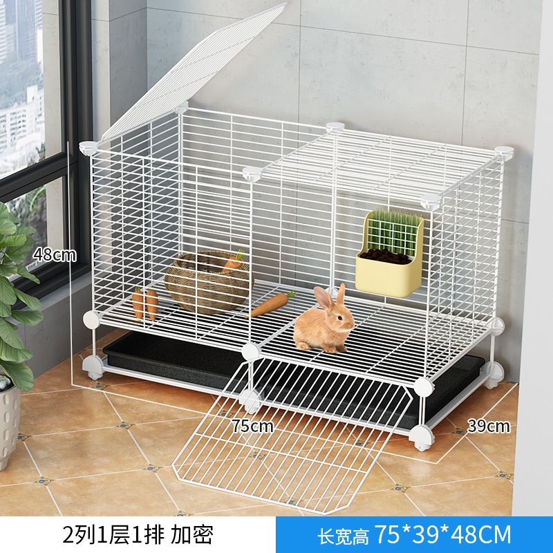 兔笼子家用室内特大号免清粪双层龙猫窝防喷尿宠物别墅新型养殖笼