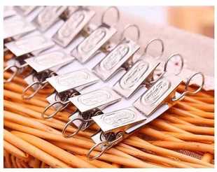 ✅ Stainless Steel Curtain Clip Accessories Hook Small Clip Serrated Clip Bath Clip Buckle Metal Hanging Clip
