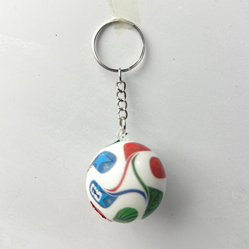 월드컵 PU 키체인 4cm