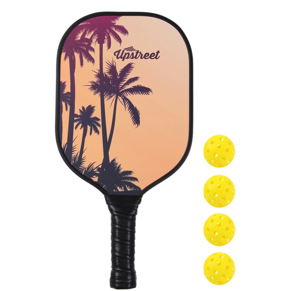 Cross-Border Best-Selling Wooden Pickleball Racket Set for Children and Adults, Suitable for Outdoor Parent-Child Sports, Professional Pickleball Racket