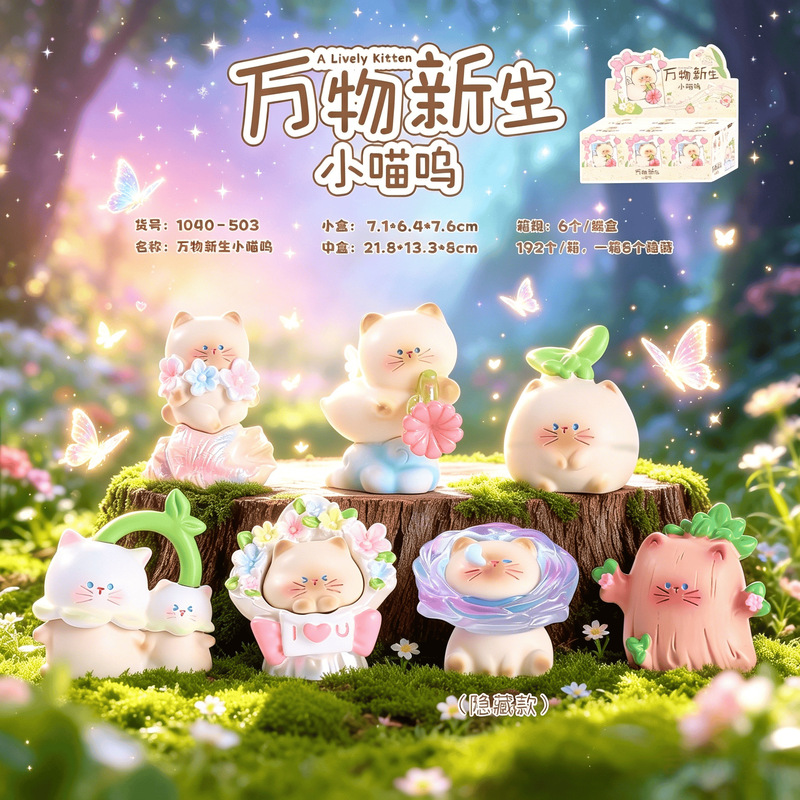 Trendy Viral Product: All Things New Little Meow Meow Blind Box - Creative and Cute Desktop Ornaments, Home Decorations Wholesale