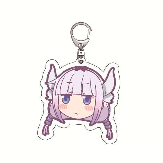 Animation Surrounding Acrylic Keychain Kobayashi's Dragon Maid Campus Creative Jewelry Pendant