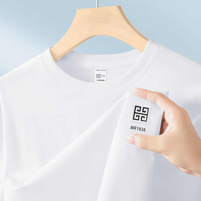 [10A Antibacterial Modal] Ice Silk Short-Sleeved T-Shirt for Men, New Summer Style, Cool and Breathable Half-Sleeved Top