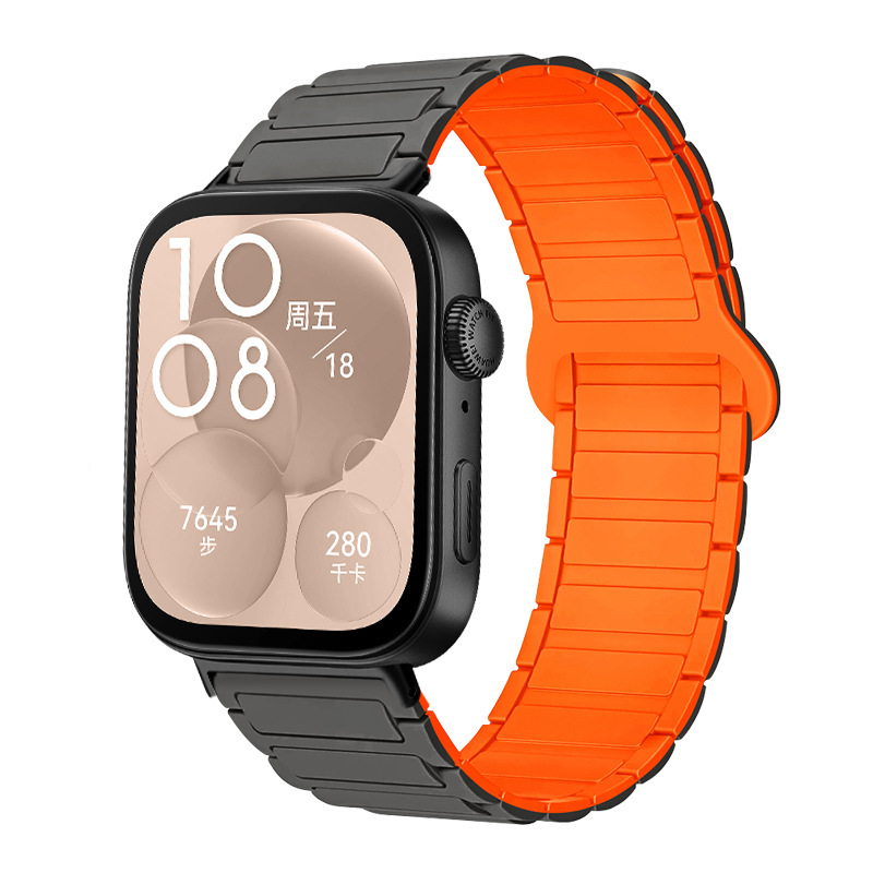 Huawei fit4 Pro シリコンストラップ I 字型クラシックバックル磁気ストラップ Huawei fit3/fit4Pro に適しています。|undefined