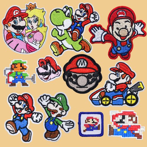 Junle Cartoon Mary anime game character embroidery cloth patch for children's clothing hole patching computer embroidered chapter patch patch