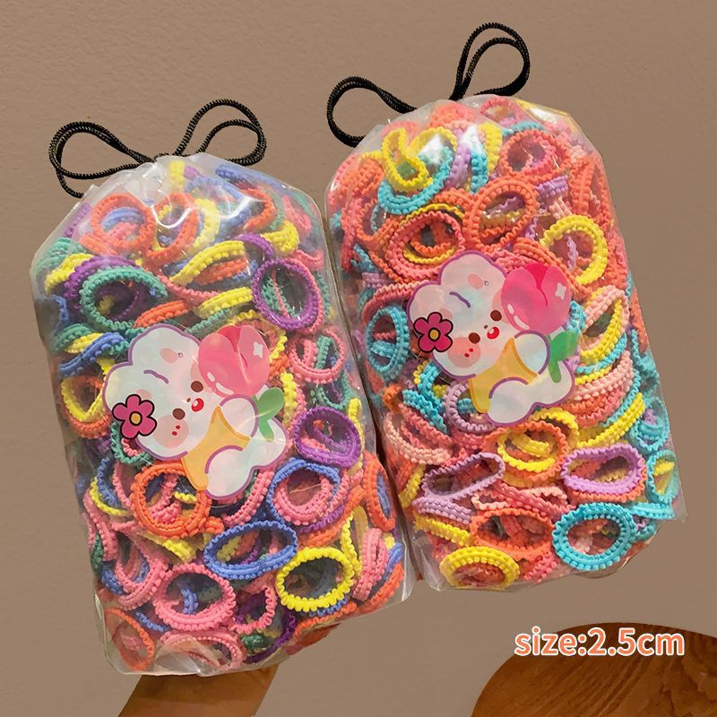 Tocado de cuerda de pelo de las niñas falda ensanchada diadema de tamaño pequeño alta elasticidad de los niños no duele banda de pelo dulce banda de goma bebé