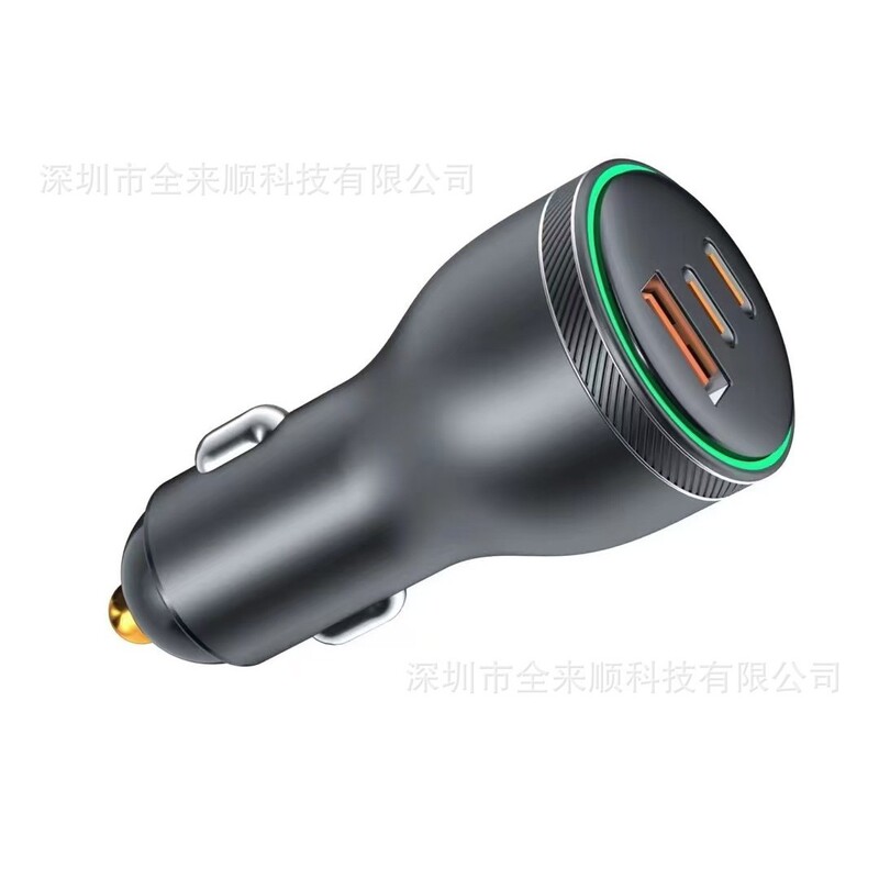Car charger PD100W super fast charge c c dual port high power support notebook multi-function cigarette lighter