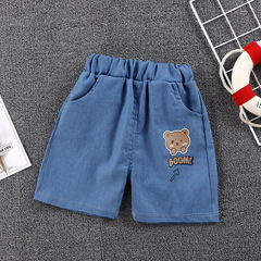 Boys' denim shorts, summer, girls' thin shorts, children's casual Korean pants, baby outerwear fashionable shorts